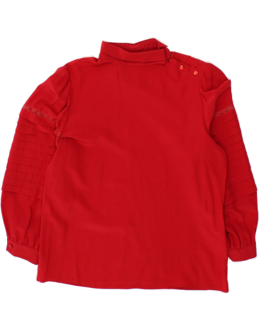 VINTAGE Womens 3/4 Sleeve Blouse Top UK 16 Large Red Vintage Vintage and Second-Hand Vintage from Messina Hembry 