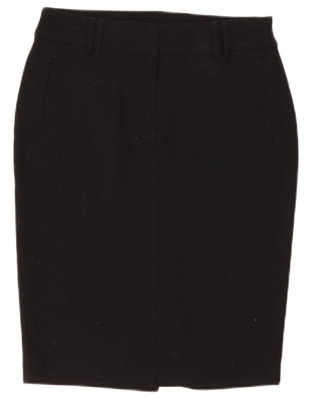 Marks & Spencer Womens Pencil Skirt UK 10 Small W30 Black Polyester