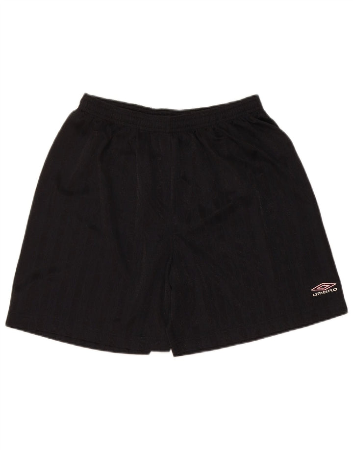 UMBRO Mens Sport Shorts Large  Black Striped