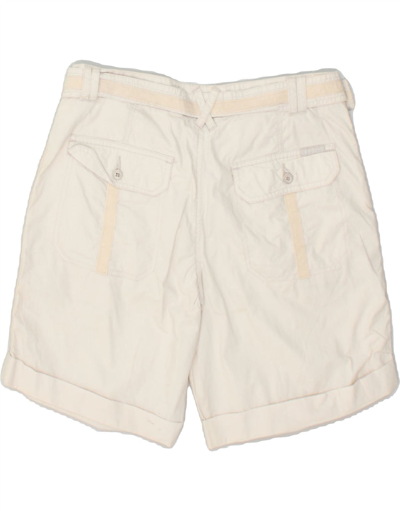 CHAMPION Womens Chino Shorts Medium W30 Off White Cotton | Vintage Champion | Thrift | Second-Hand Champion | Used Clothing | Messina Hembry 