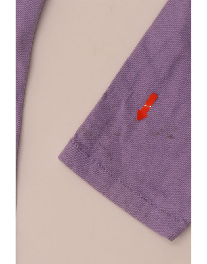 BENETTON Girls Slim Jeans 8-9 Years Large W26 L26 Purple Cotton