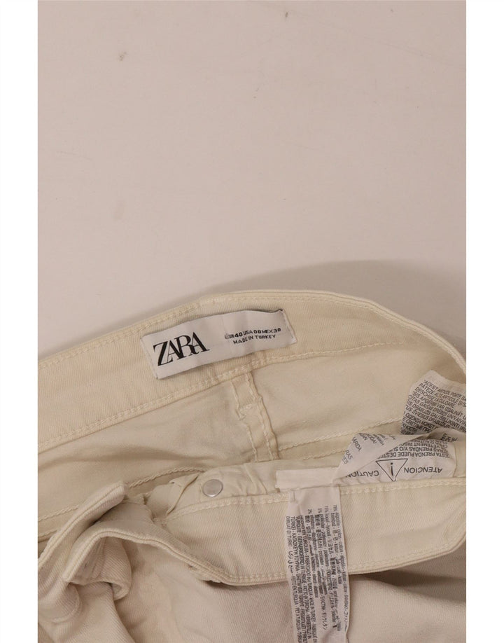 Zara Womens Skinny Jeans EU 40 Medium W30 L25 White Cotton