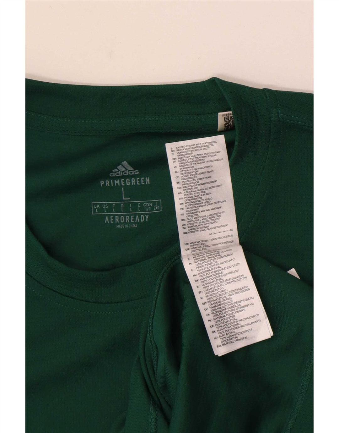 Adidas Mens Aeroready T-Shirt Top Large Green Polyester