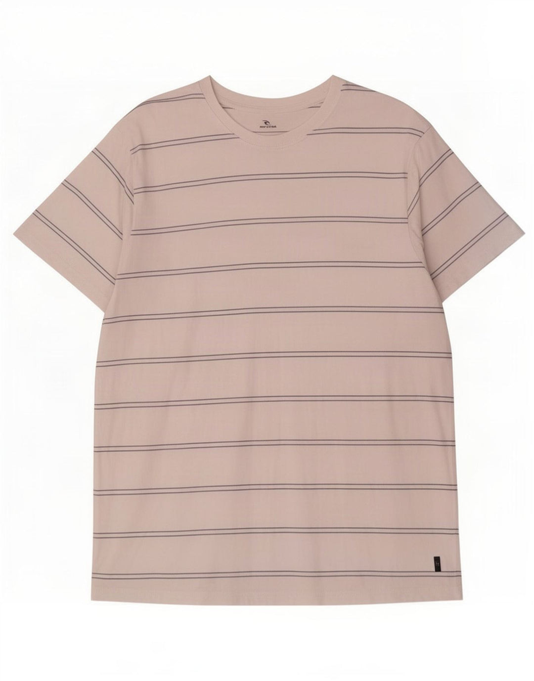 Rip Curl Mens Standard Fit T-Shirt Top Large White Striped