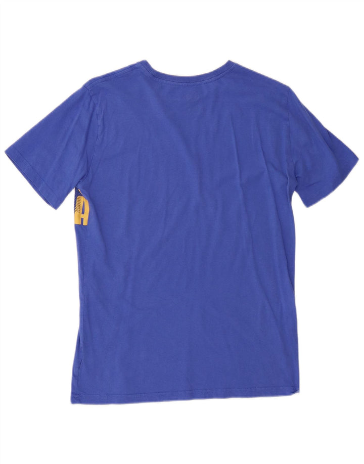 Puma Boys Graphic T-Shirt Top 15-16 Years XL Blue Cotton