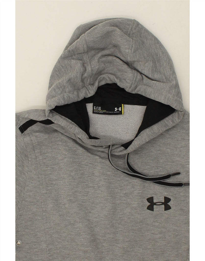 UNDER ARMOUR Mens Hoodie Jumper Large Grey Cotton | Vintage Under Armour | Thrift | Second-Hand Under Armour | Used Clothing | Messina Hembry 