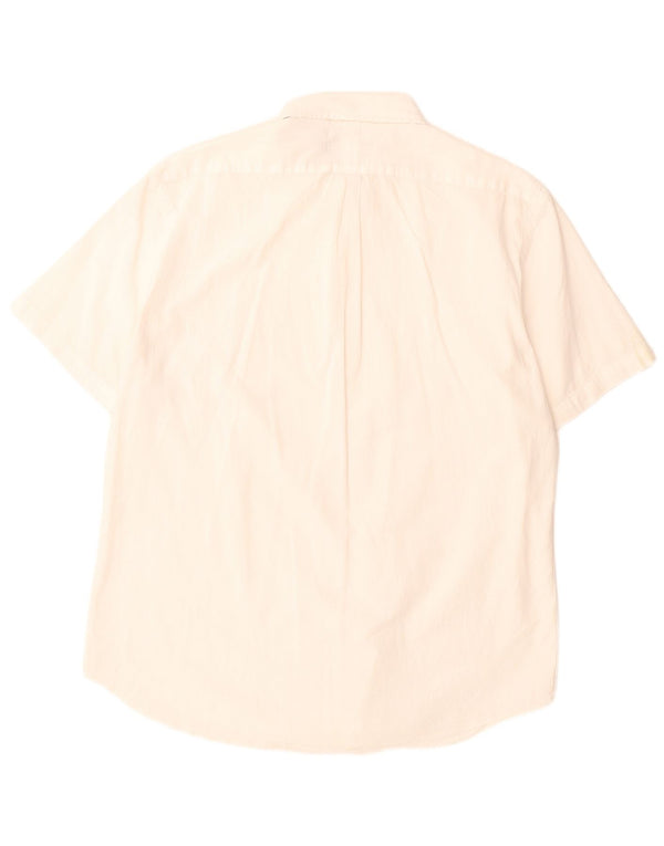 Ralph Lauren Mens Seersucker Short Sleeve Shirt XL White Cotton
