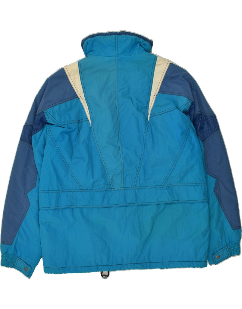 COLMAR Mens Windbreaker Jacket IT 50 Large Blue Colourblock | Vintage Colmar | Thrift | Second-Hand Colmar | Used Clothing | Messina Hembry 