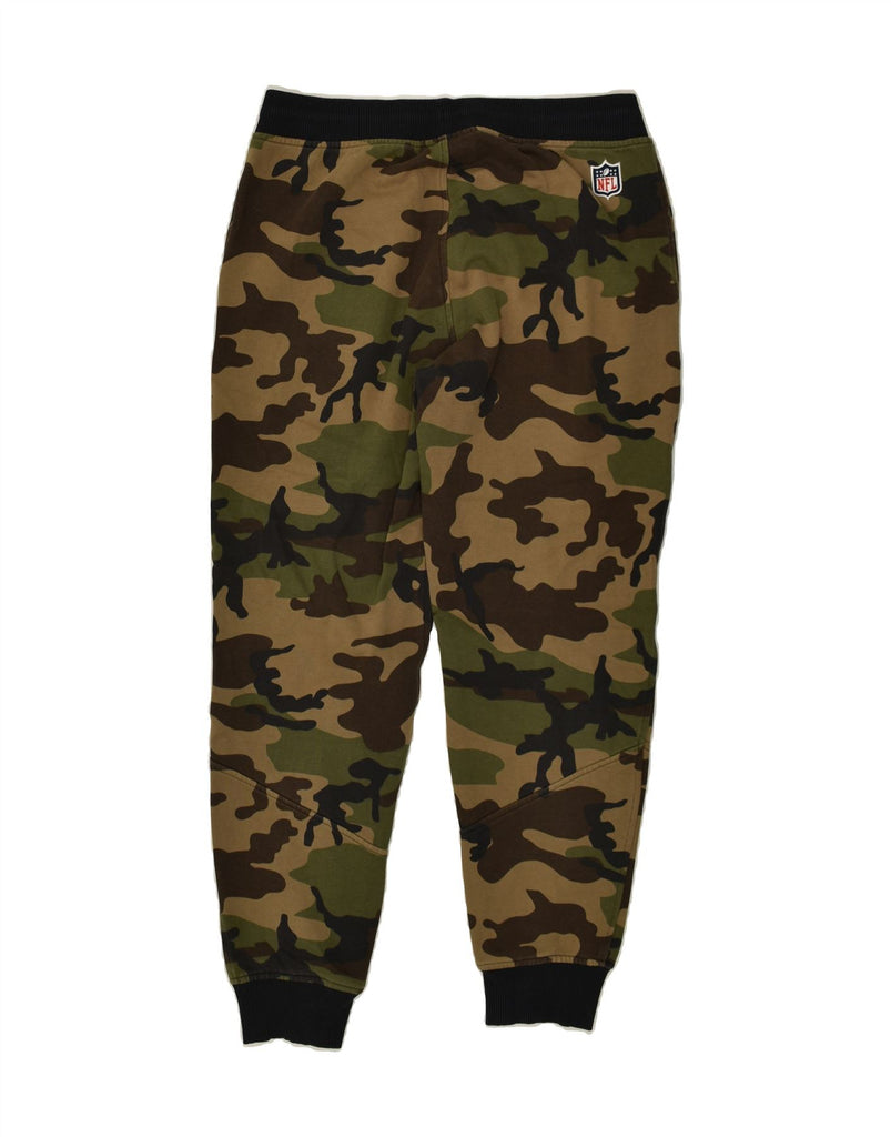 NFL Mens Tracksuit Trousers Joggers Medium Brown Camouflage Cotton Vintage NFL and Second-Hand NFL from Messina Hembry 