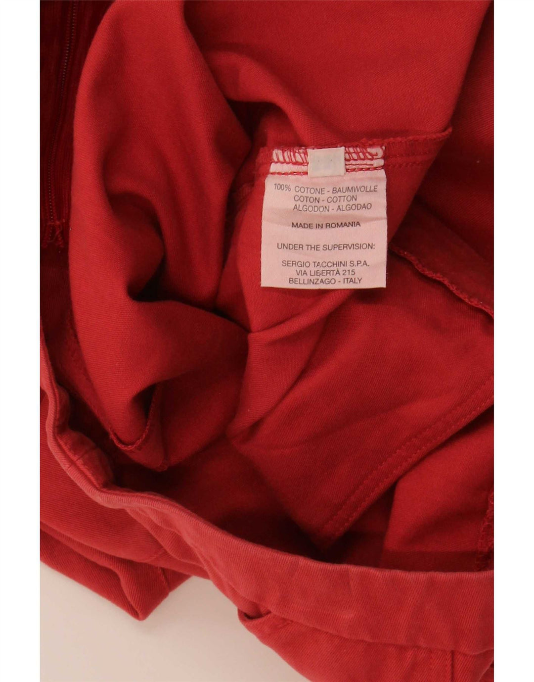 Sergio Tacchini Womens A-Line Skirt IT 42 Medium W30  Red Cotton