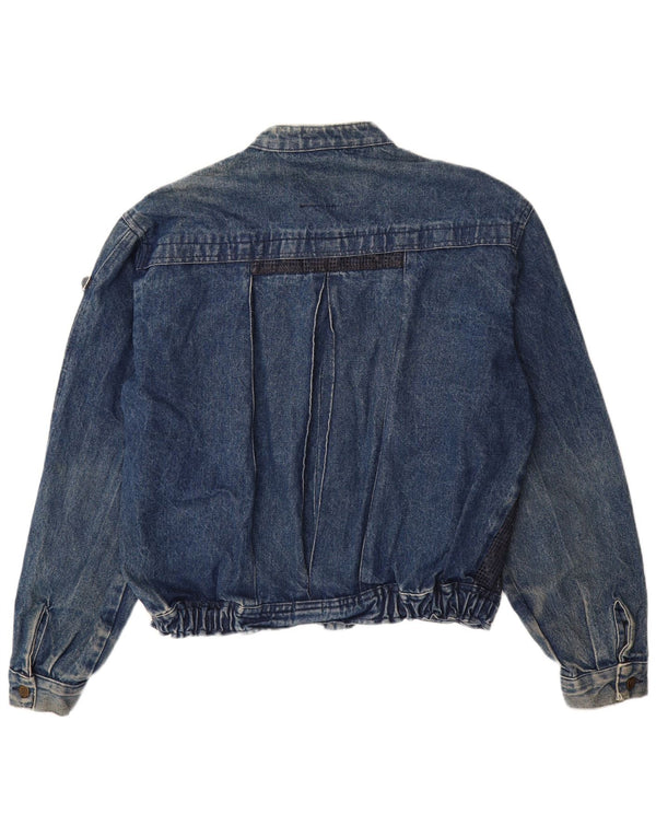 POP 84 Mens Denim Jacket UK 42 XL Blue Cotton