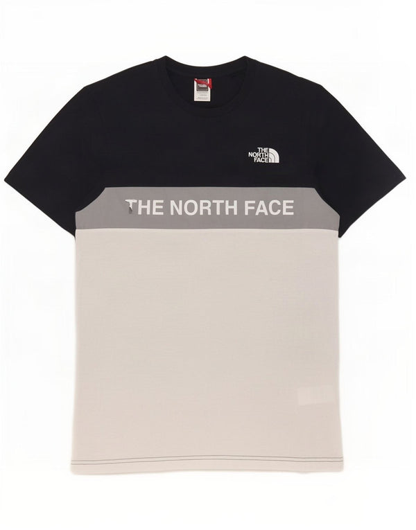 The North Face Mens Graphic T-Shirt Top XS Black Colourblock Cotton