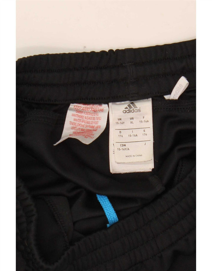 Adidas Boys Climalite Tracksuit Trousers 15-16 Years  Black Polyester