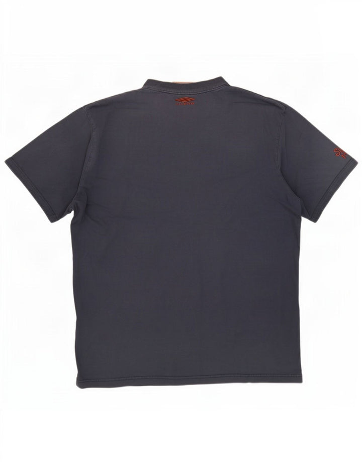 Umbro Mens Graphic T-Shirt Top XL Navy Blue Cotton
