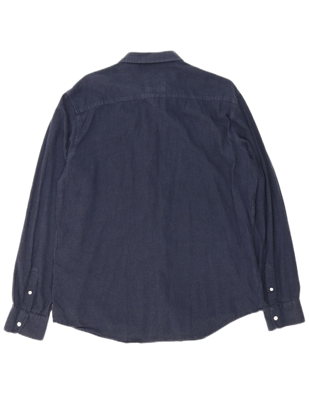 Armani Exchange Mens Shirt XL Navy Blue Cotton