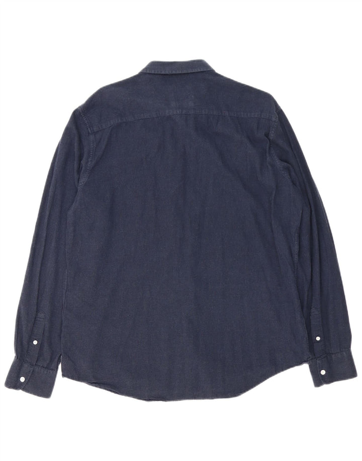 Armani Exchange Mens Shirt XL Navy Blue Cotton