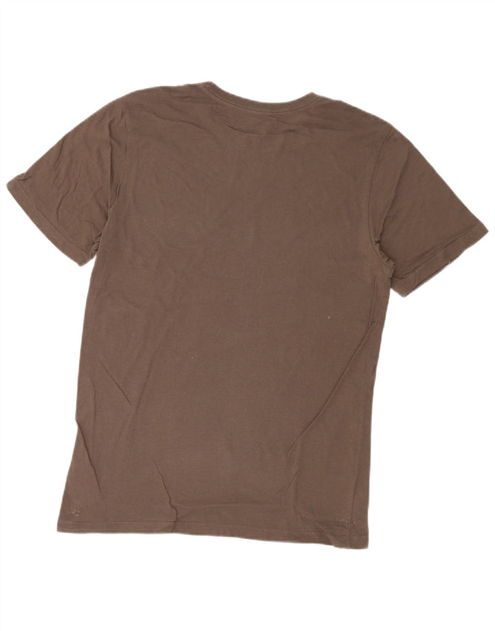 Hurley Mens Graphic T-Shirt Top Medium Brown Cotton