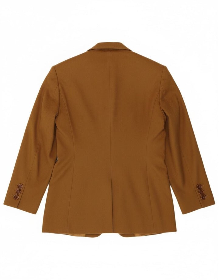 Marella Womens 2 Button Blazer Jacket UK 14 Large Brown Wool