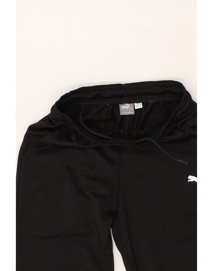 PUMA Boys Tracksuit Trousers 11-12 Years Large Black Polyester Vintage Puma and Second-Hand Puma from Messina Hembry 