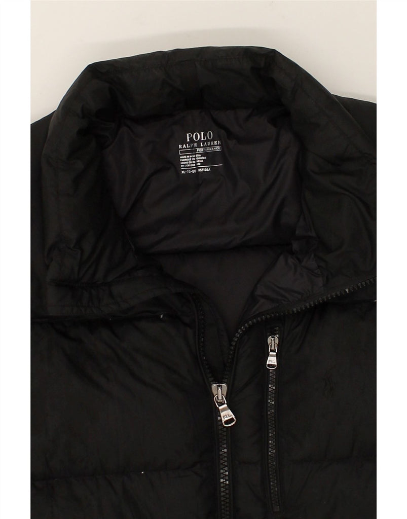POLO RALPH LAUREN Mens Padded Jacket UK 42 XL Black | Vintage Polo Ralph Lauren | Thrift | Second-Hand Polo Ralph Lauren | Used Clothing | Messina Hembry 