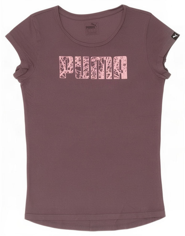 Puma Girls Graphic T-Shirt Top 13-14 Years Grey