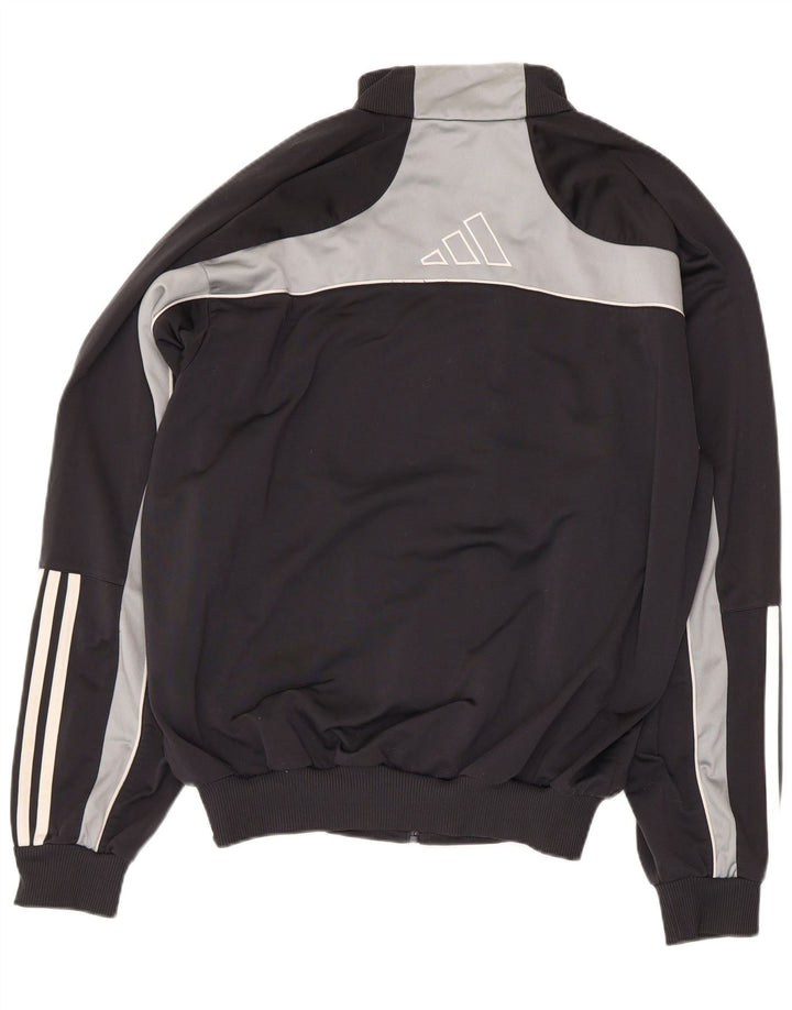 Adidas Mens Graphic Tracksuit Top Jacket UK 40/42 Medium Black Colourblock
