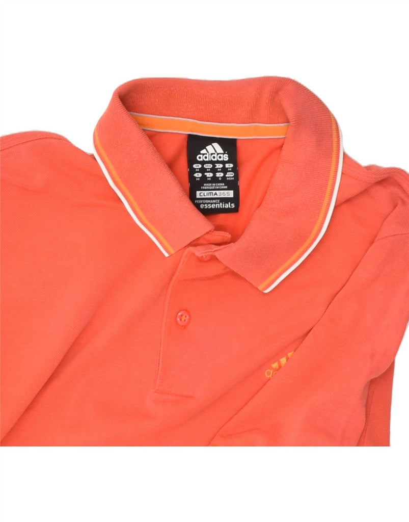 ADIDAS Mens Polo Shirt Medium Orange Cotton | Vintage Adidas | Thrift | Second-Hand Adidas | Used Clothing | Messina Hembry 