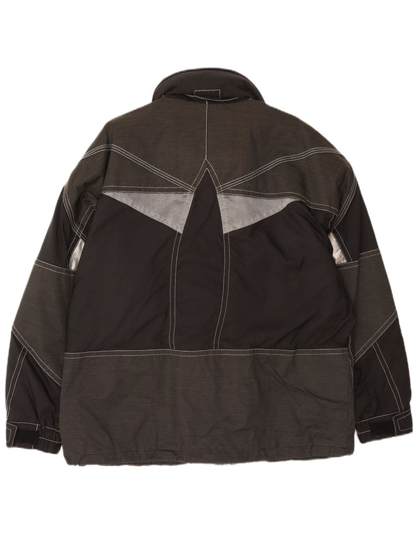 Colmar Mens Hooded Ski Jacket IT 52 Large Black Colourblock