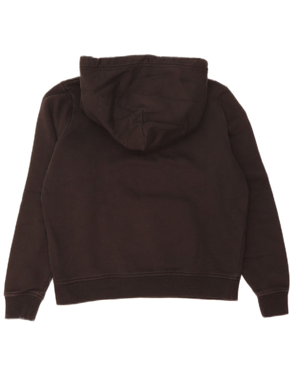 Tommy Hilfiger Womens Oversized Hoodie Jumper UK 10 Small Black Cotton