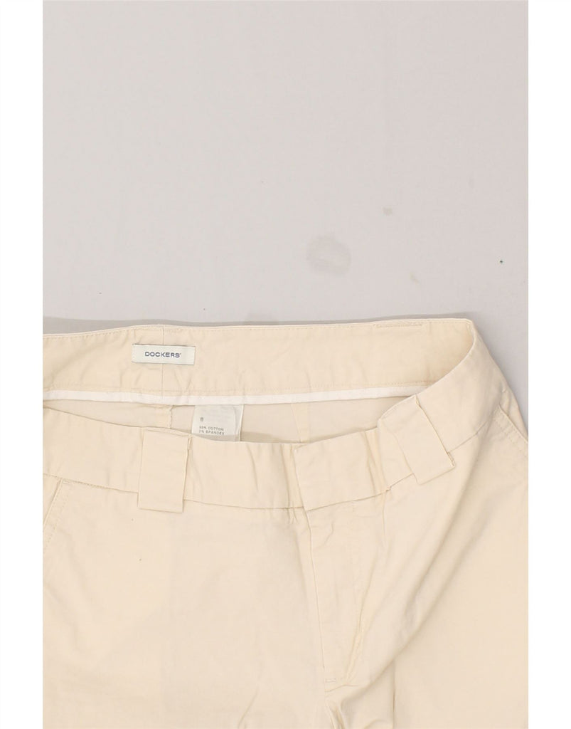 DOCKERS Womens Chino Shorts US 8 Medium W32 Beige Cotton | Vintage Dockers | Thrift | Second-Hand Dockers | Used Clothing | Messina Hembry 