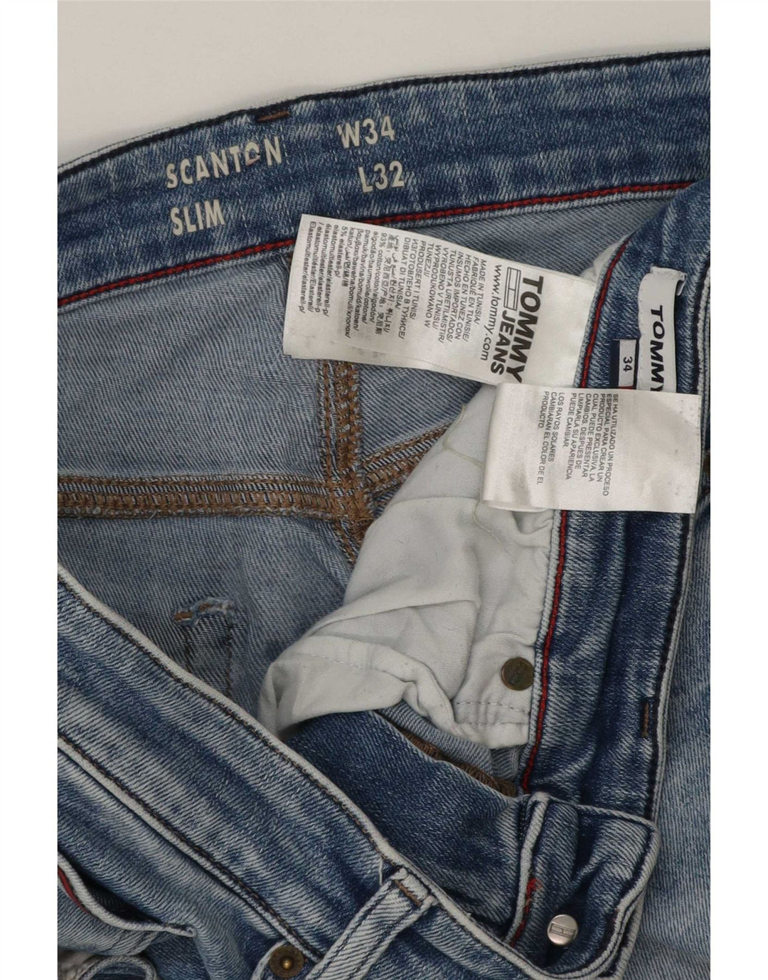 Tommy Hilfiger Mens Scanton Slim Jeans W34 L32 Blue