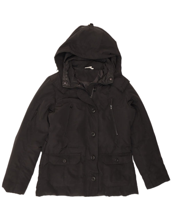 Ellesse Womens Hooded Padded Jacket UK 18 XL Black Polyester