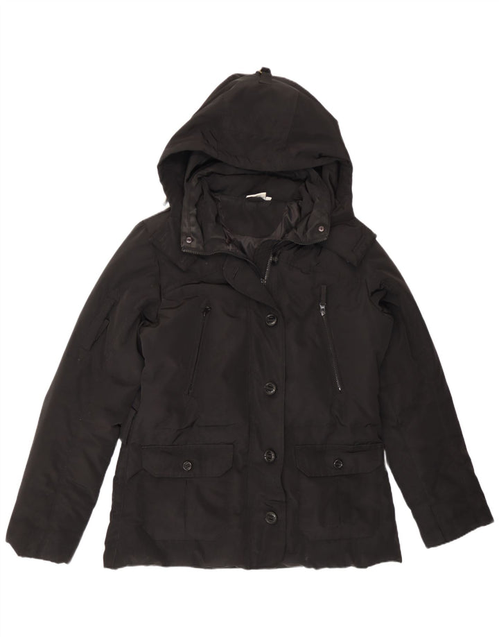 Ellesse Womens Hooded Padded Jacket UK 18 XL Black Polyester