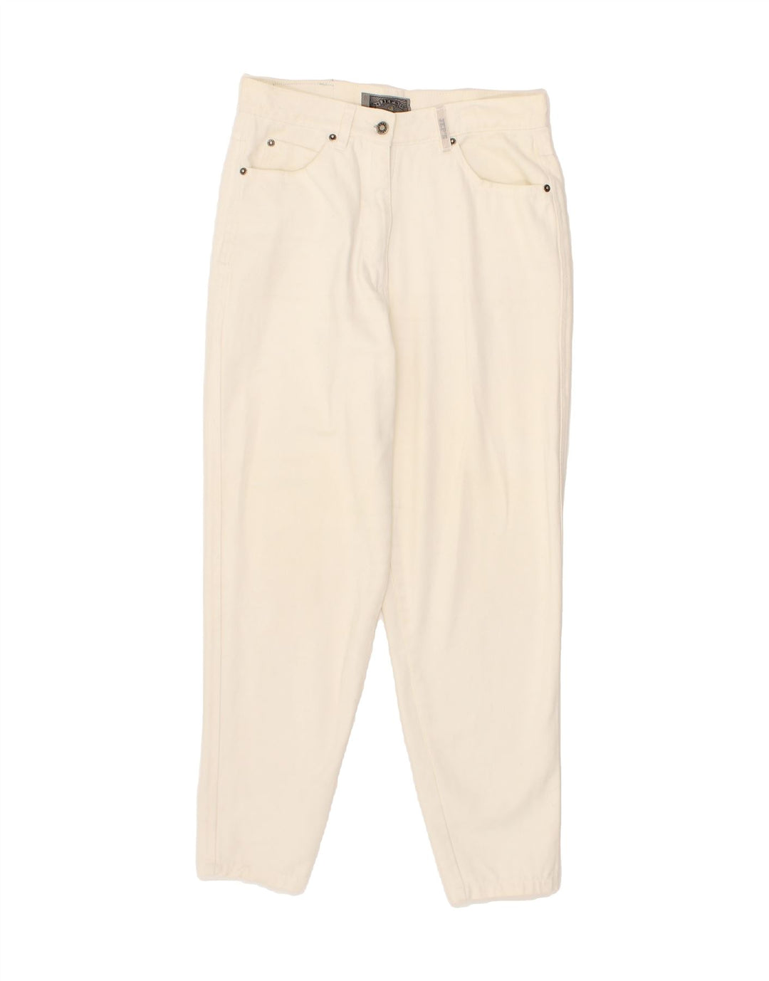 JEP'S Womens Tapered Jeans IT 44 Medium W30 L29 Off White Cotton Vintage Jep's and Second-Hand Jep's from Messina Hembry 