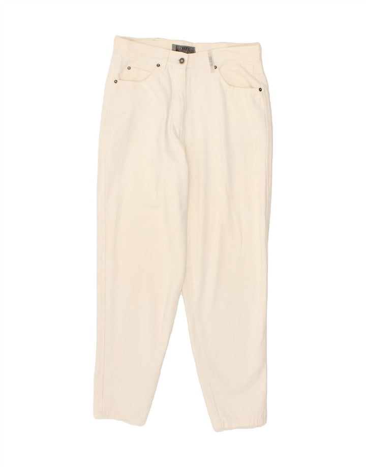 JEP'S Womens Tapered Jeans IT 44 Medium W30 L29 Off White Cotton Vintage Jep's and Second-Hand Jep's from Messina Hembry 