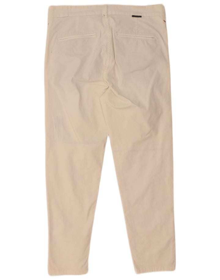 Zara Mens Slim Chino Trousers EU 38 Small W30 L26 White