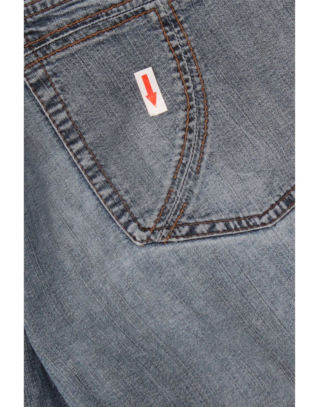 Trussardi Mens Straight Jeans W34 L32 Blue Cotton
