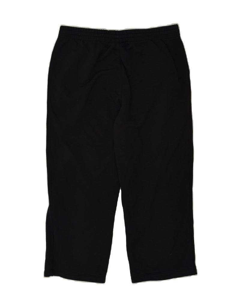 ADIDAS Mens Capri Tracksuit Trousers Large Black Cotton | Vintage Adidas | Thrift | Second-Hand Adidas | Used Clothing | Messina Hembry 