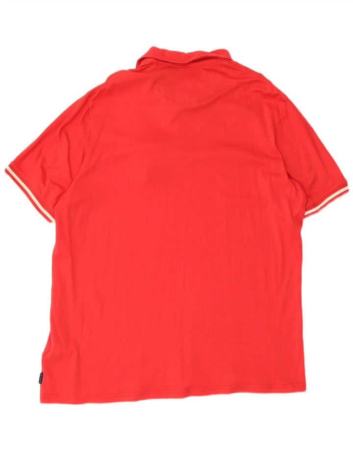 Ted Baker Mens Polo Shirt Size 5 XL Red Cotton