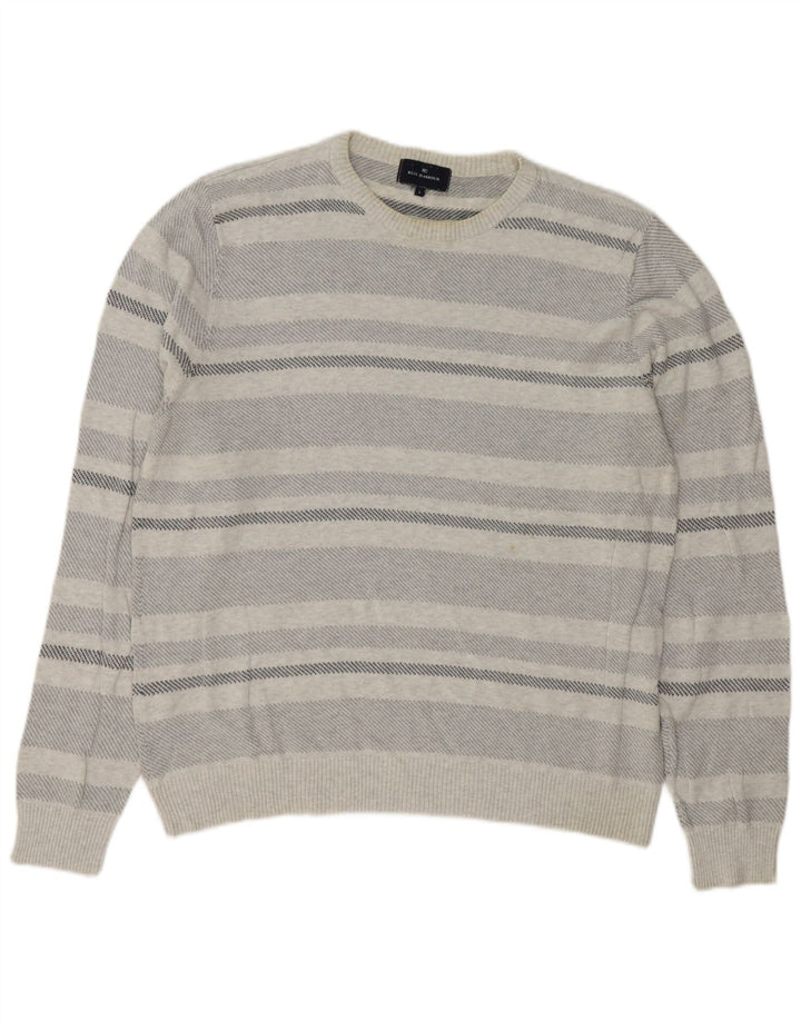 Marks & Spencer Mens Blue Harbour Crew Neck Jumper Sweater Large Grey