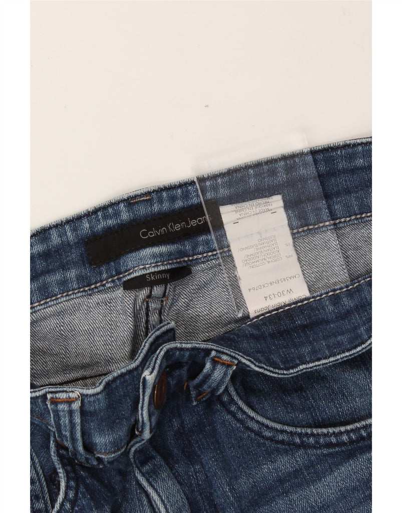 CALVIN KLEIN Mens Skinny Jeans W30 L34 Blue Cotton Vintage Calvin Klein and Second-Hand Calvin Klein from Messina Hembry 