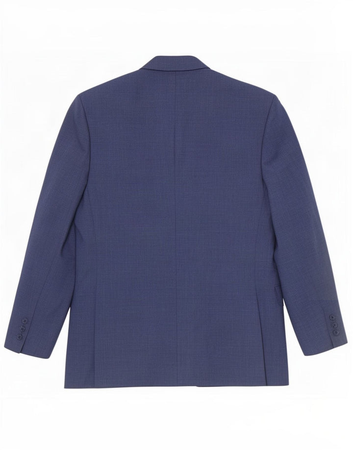 Marks & Spencer Mens Short 3 Button Blazer Jacket UK 38 Medium Blue