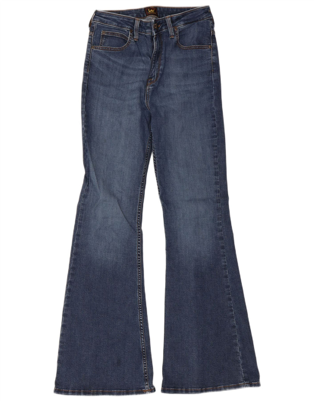Lee Womens Breese Flared Jeans W29 L31 Blue Cotton