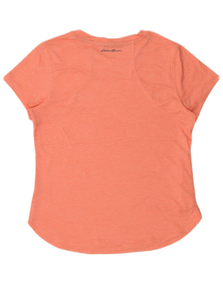 EDDIE BAUER Womens T-Shirt Top UK 14 Medium Pink Polyester