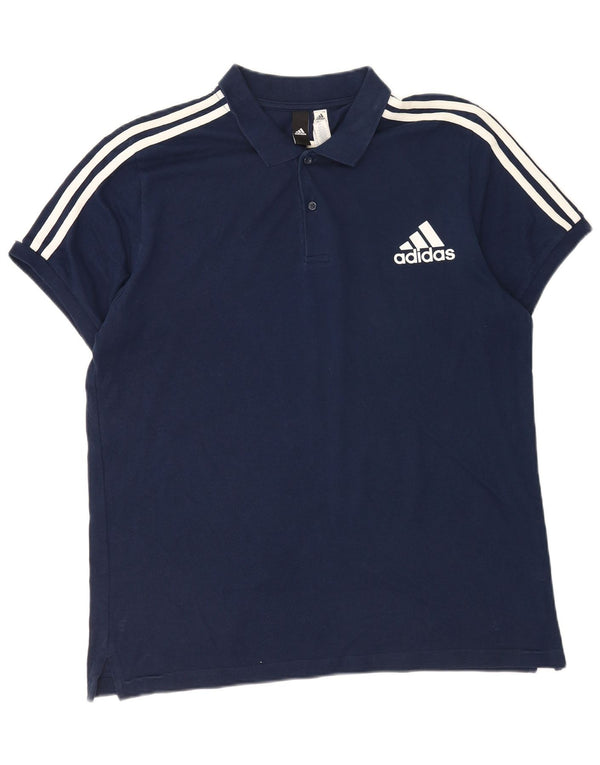 Adidas Mens Polo Shirt XL Navy Blue
