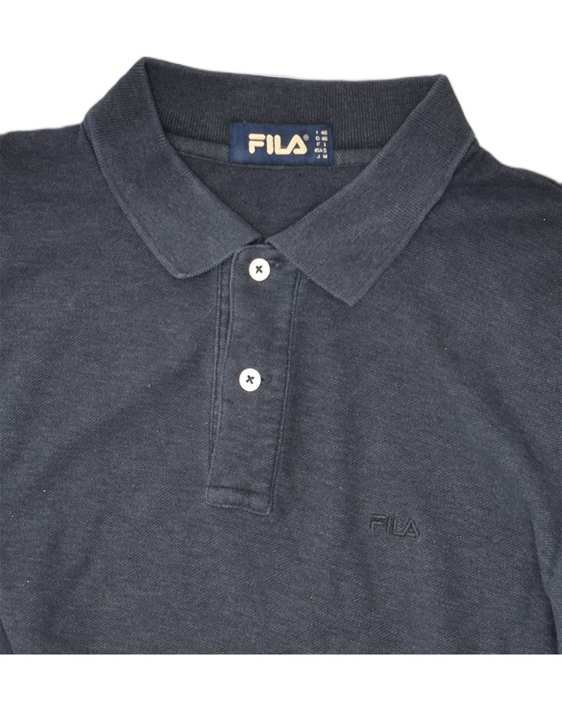 FILA Mens Polo Shirt IT 46 Small Grey Cotton | Vintage Fila | Thrift | Second-Hand Fila | Used Clothing | Messina Hembry 