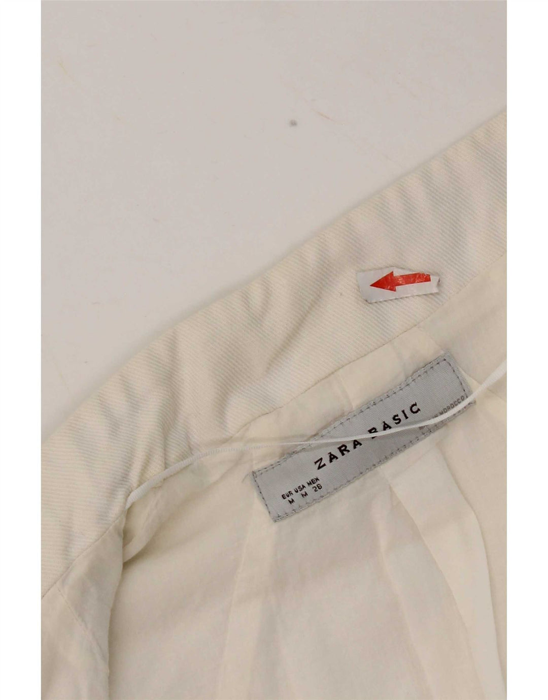 Zara Womens Open Bolero Jacket UK 12 Medium White Cotton