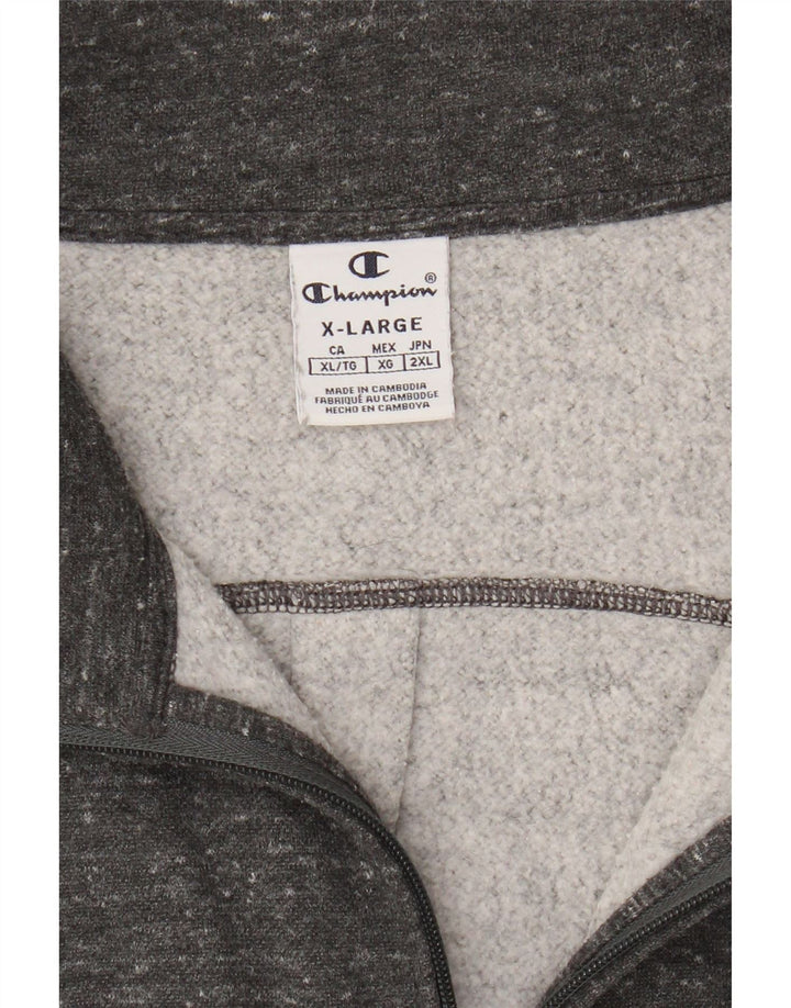 Champion Womens Tracksuit Top Jacket UK 18 XL Grey Flecked