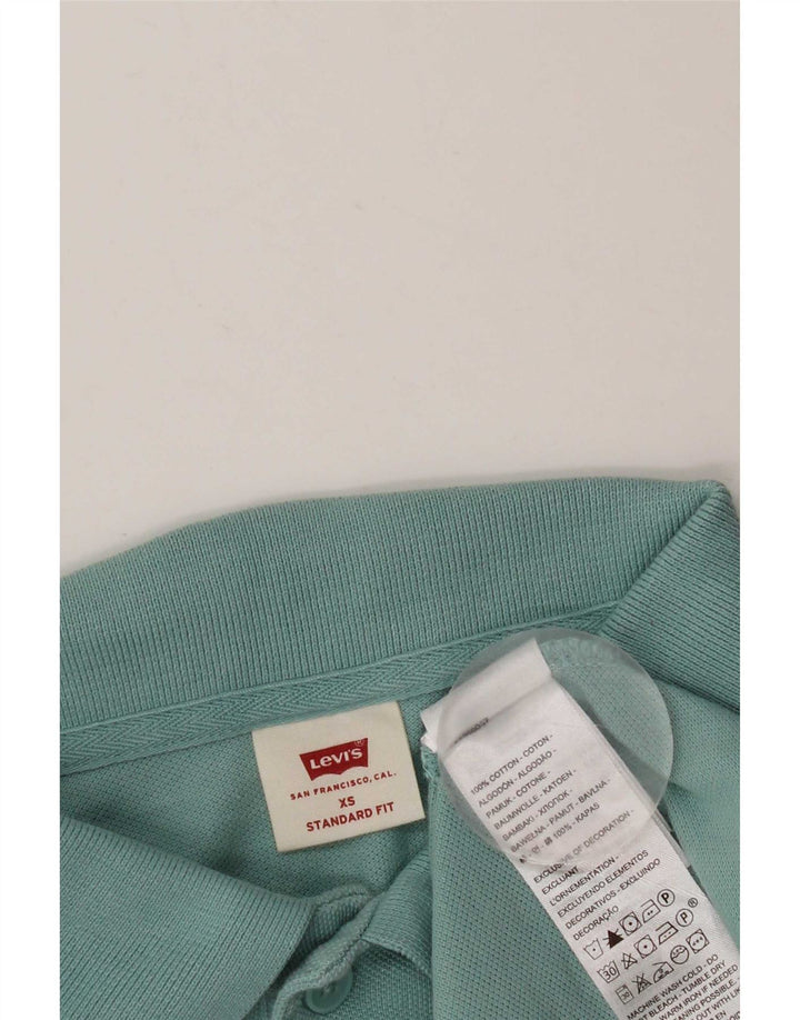 Levi's Mens Standard Fit Polo Shirt XS Blue Cotton