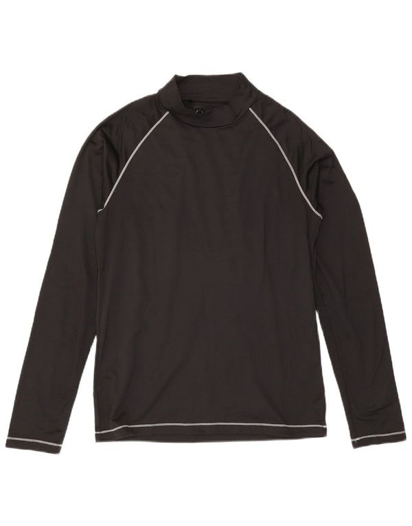Adidas Mens Top Long Sleeve Small Black Polyester Sports